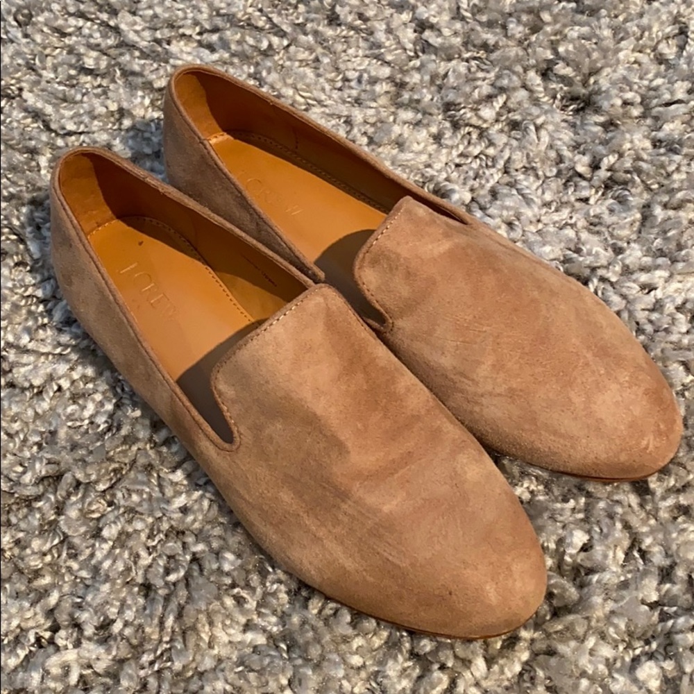 J Crew Suede Smoking Loafers
